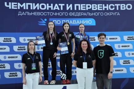 Сахалинские пловцы взяли пять медалей на чемпионате и первенстве ДФО