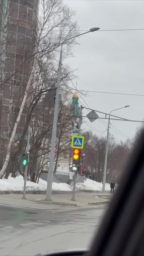 Заблудившийся светофор заметили в Южно-Сахалинске