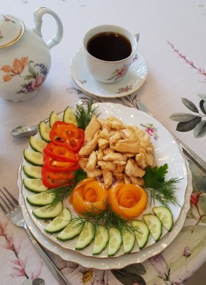 Жареное куриное филе грудки