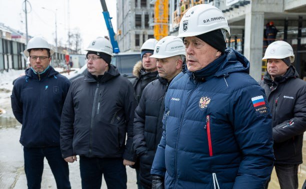 Губернатор проинспектировал ход строительства кампуса СахалинТех