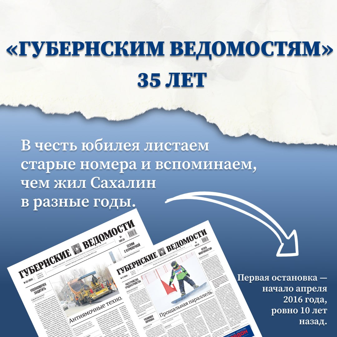 35 лет. Открыли подшивку — и понеслось