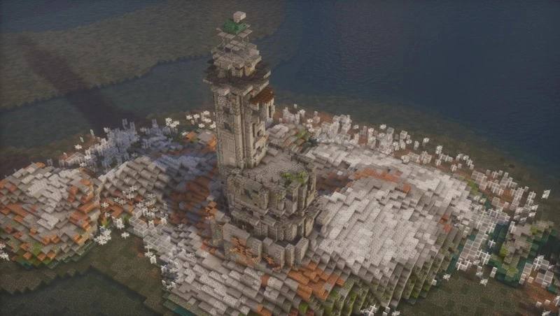 Маяк Анива воссоздали в масштабе 1:1 в игре Minecraft Маяк Анива воссоздали в масштабе 1:1 в игре Minecraft