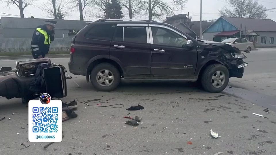 ДТП в городе Южно-Сахалинске