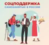Самозанятые граждане, применяющие налог на профессиональный доход, могут рассчитывать на комплексную социальную поддержку СФР, в том числе: