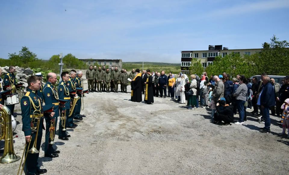 На месте разрушенной школы в селе Горное появится храм Александра Невского На месте разрушенной школы в селе Горное появится храм Александра Невского