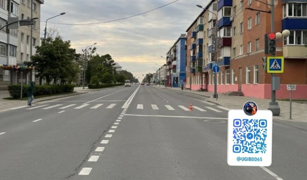 Наезд на пешехода в городе Южно-Сахалинске