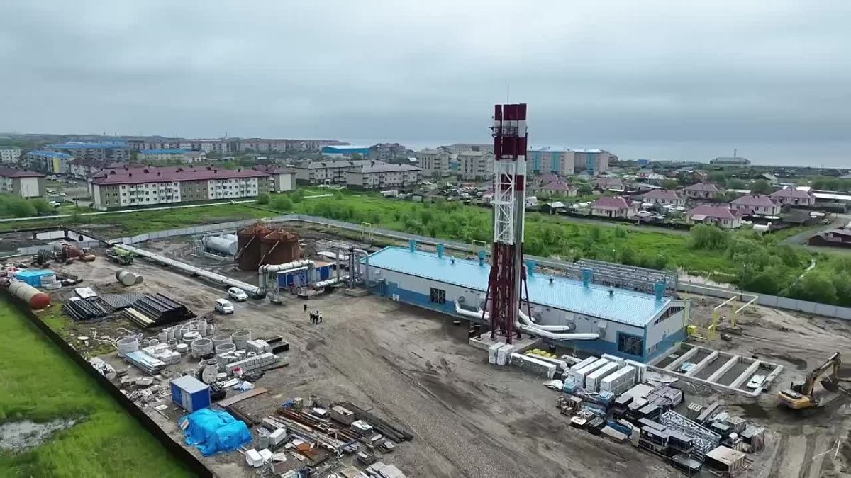 Новая газовая котельная в Поронайске готова на 90%