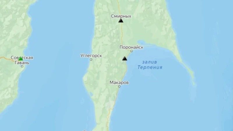 Ощутимое землетрясение почувствовали жители западного побережья Сахалина