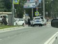 Жесткое ДТП с участием патрульной машины ГАИ произошло в Южно-Сахалинске