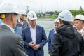 Сергей Надсадин проинспектировал строительство нового автобусного парка