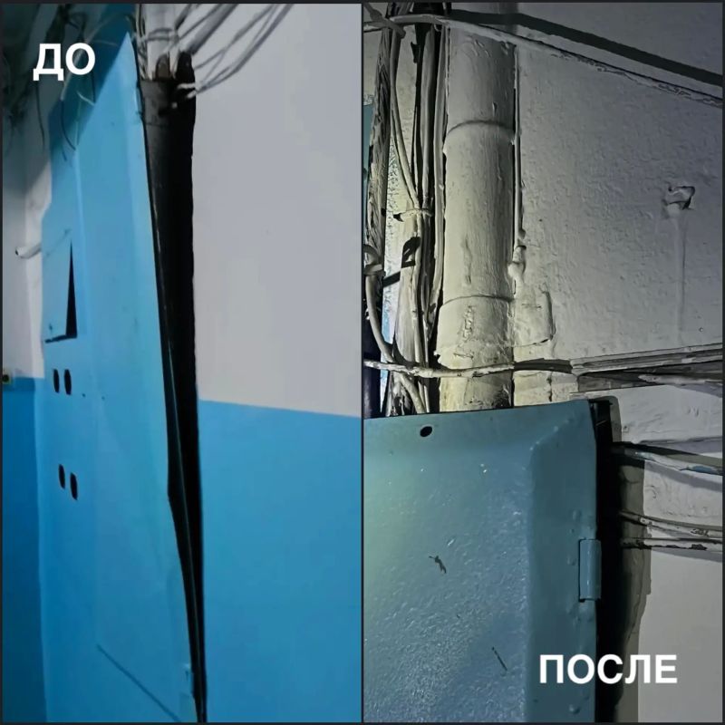 После вмешательства ГЖИ управляющая компания привела в порядок электрощитовую в подъезде
