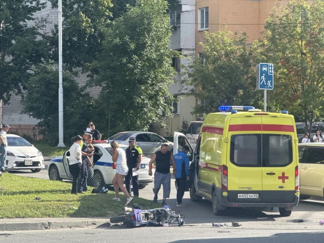 Мотоциклиста сбили в Южно-Сахалинске Мотоциклиста сбили в Южно-Сахалинске