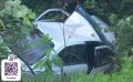 15-летний водитель на "Висте" пытался удрать от ГАИ и опрокинулся в кювет на Сахалине