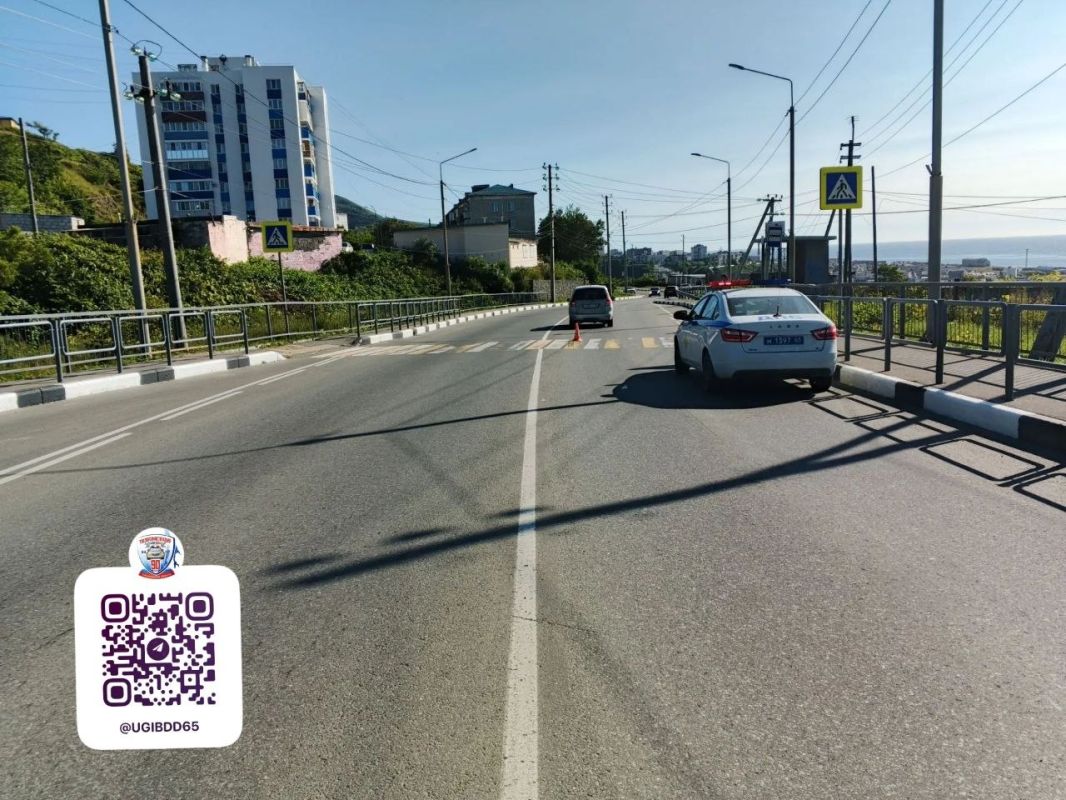 Наезд на пешехода в Холмском районе