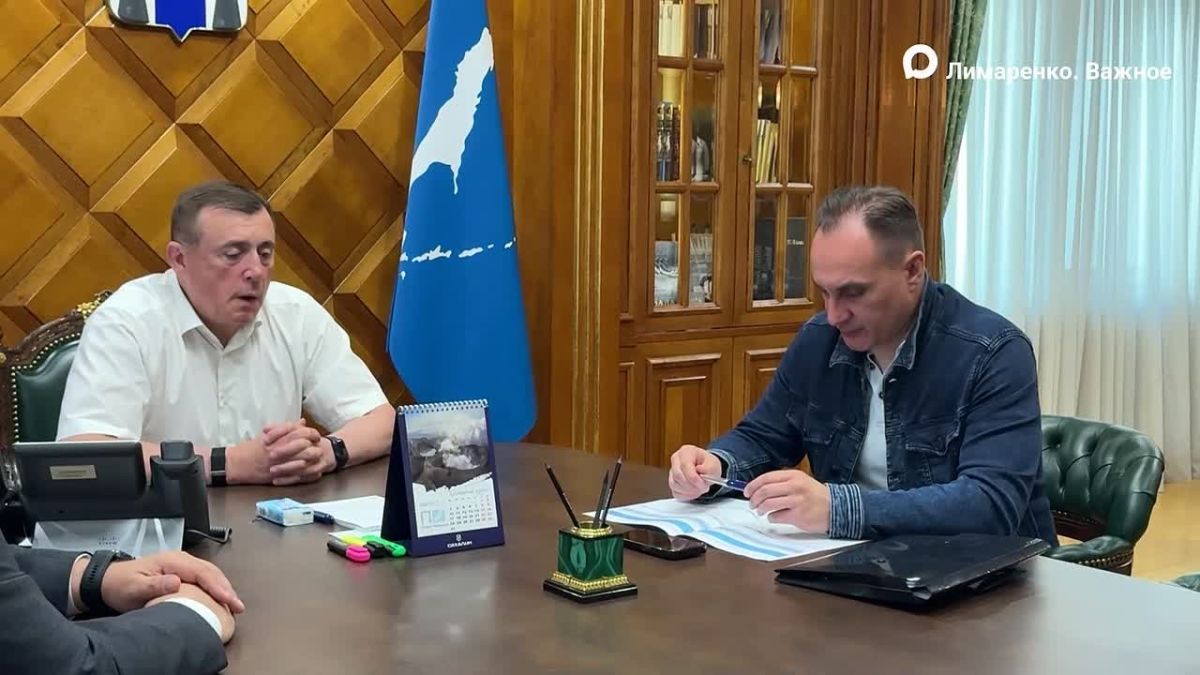 Валерий Лимаренко: Провел встречу с заместителем генерального директора по строительству Госкорпорации «Роскосмос» Евгением Пыленком