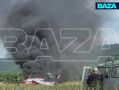 Самолёт с группой пожарных совершил аварийную посадку в поле на Сахалине и загорелся
