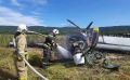 Появились новые фото с места аварийной посадки самолета на Сахалине