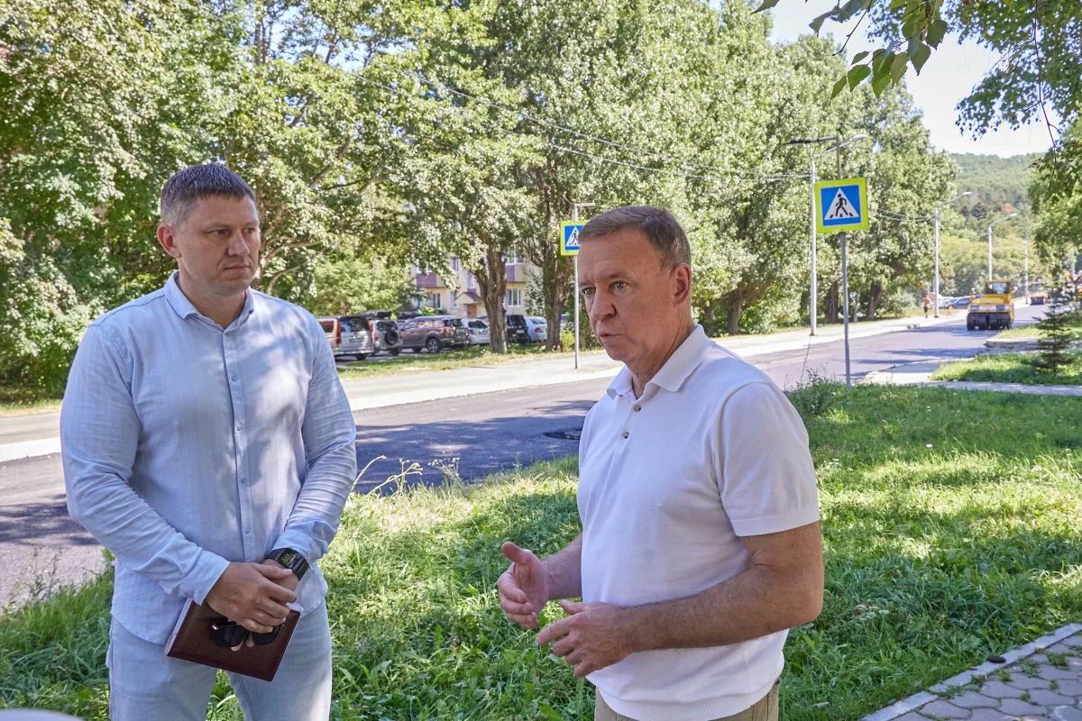 Ремонт на улице Тихоокеанской подходит к завершению Ремонт на улице Тихоокеанской подходит к завершению