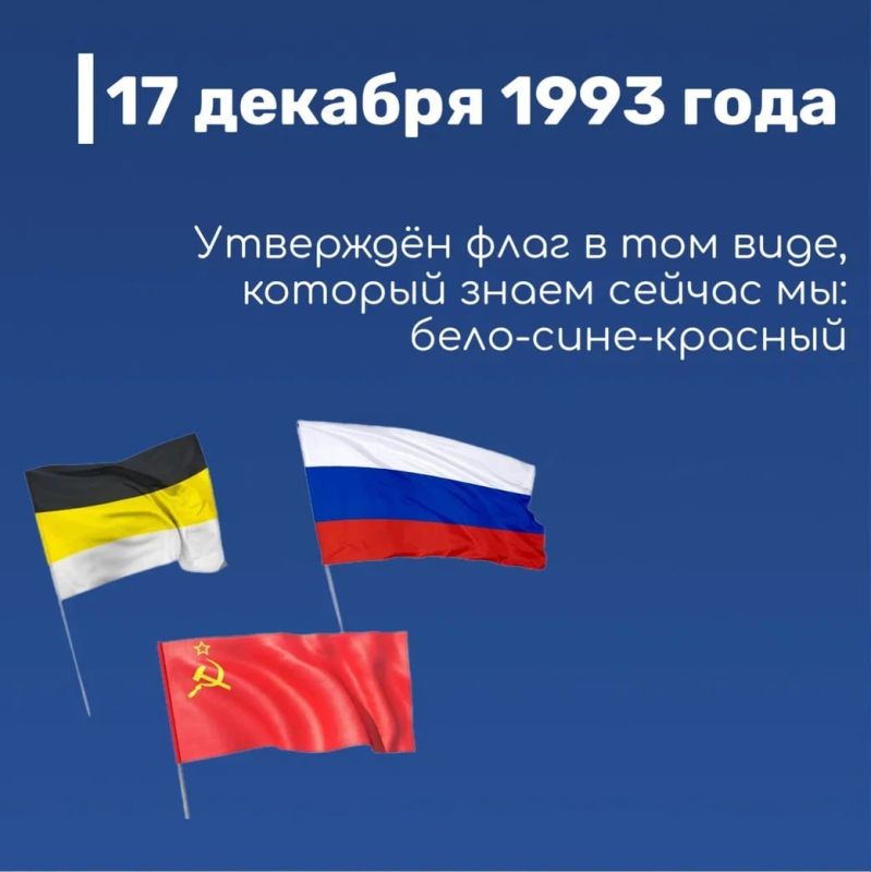 Сегодня – День Государственного флага России! Сегодня – День Государственного флага России!