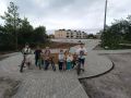 А тем временем в селе Горное полным ходом идёт строительство нового общественного пространства — сквера «Буревестник»