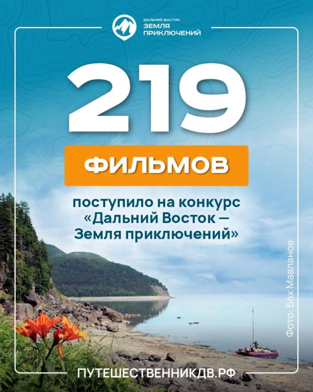 С момента старта IV сезона конкурса «Дальний Восток – Земля приключений» на оценку жюри поступило 219 фильмов от жителей из разных регионов страны