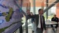 Валерий Лимаренко: Вместе с президентом и председателем правления Сбербанка Германом Грефом посетили новый легкоатлетический манеж в Южно-Сахалинске