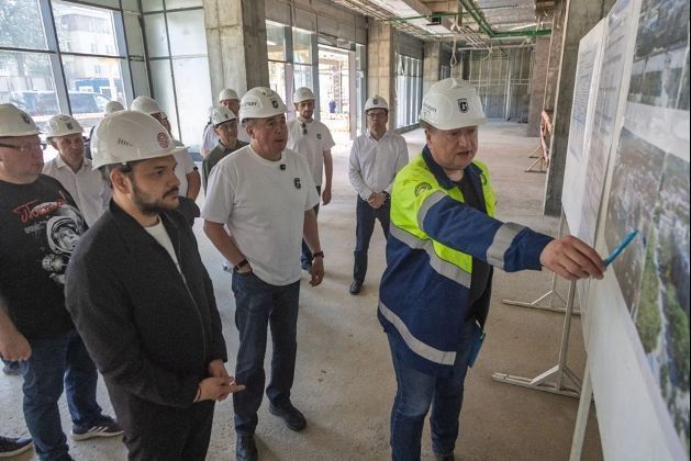 Готовность современного научно-образовательного центра "СахалинТех" превысила 50% Готовность современного научно-образовательного центра "СахалинТех" превысила 50%