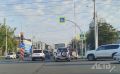 Гигантская пробка образовалась в Южно-Сахалинске из-за парада