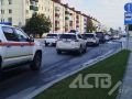Гигантская пробка образовалась в Южно-Сахалинске из-за парада