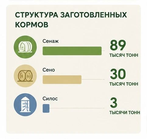 Более 70% запланированных кормов заготовили островные животноводы! Более 70% запланированных кормов заготовили островные животноводы!