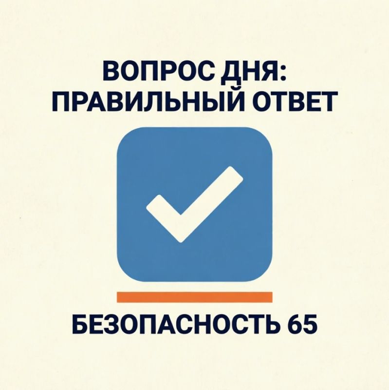 ВОПРОС ДНЯ: итоги. Правильный ответ: НЕТ