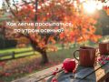 Друзья, День осеннего равноденствия остался позади, а на календаре последняя пятница сентября