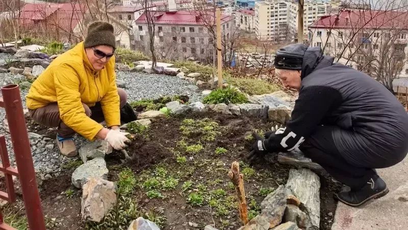 Кто в доме хозяин: сахалинка объединила жильцов и преобразила двор в Холмске Кто в доме хозяин: сахалинка объединила жильцов и преобразила двор в Холмске
