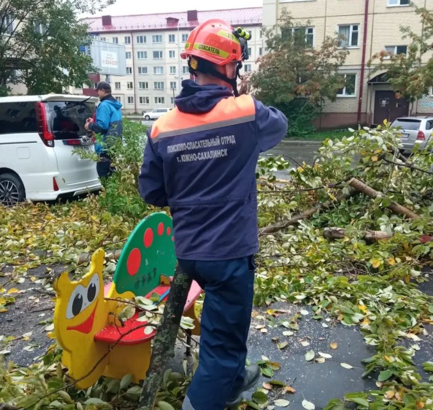 В Южно-Сахалинске с утра непогода - дождь и сильный ветер В Южно-Сахалинске с утра непогода - дождь и сильный ветер