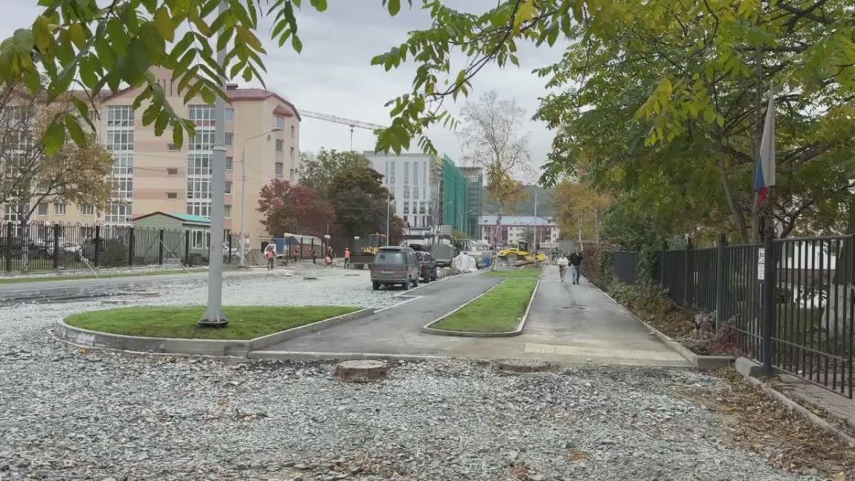 Валерию Лимаренко доложили о ходе работ по капитальному ремонту улицы им. Антона Буюклы в Южно-Сахалинске