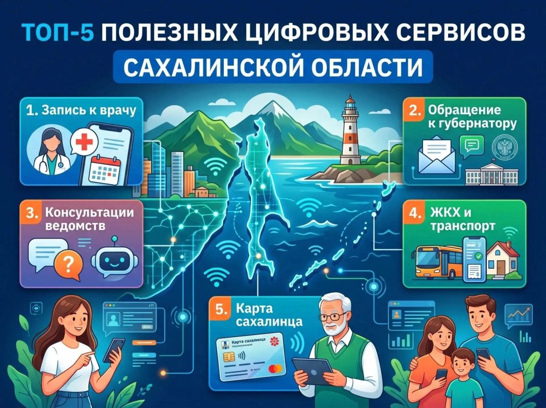 Для островитян доступны цифровые сервисы, которые упрощают решение повседневных задач