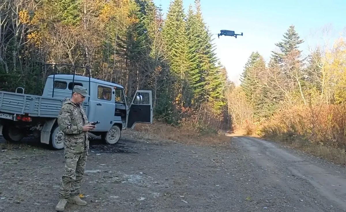 Сахалинский лес под контролем дронов Сахалинский лес под контролем дронов