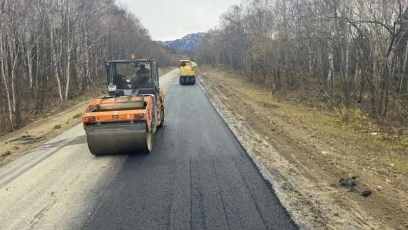 Начался капитальный ремонт участка трассы между селом Арково и городом Александровском-Сахалинским